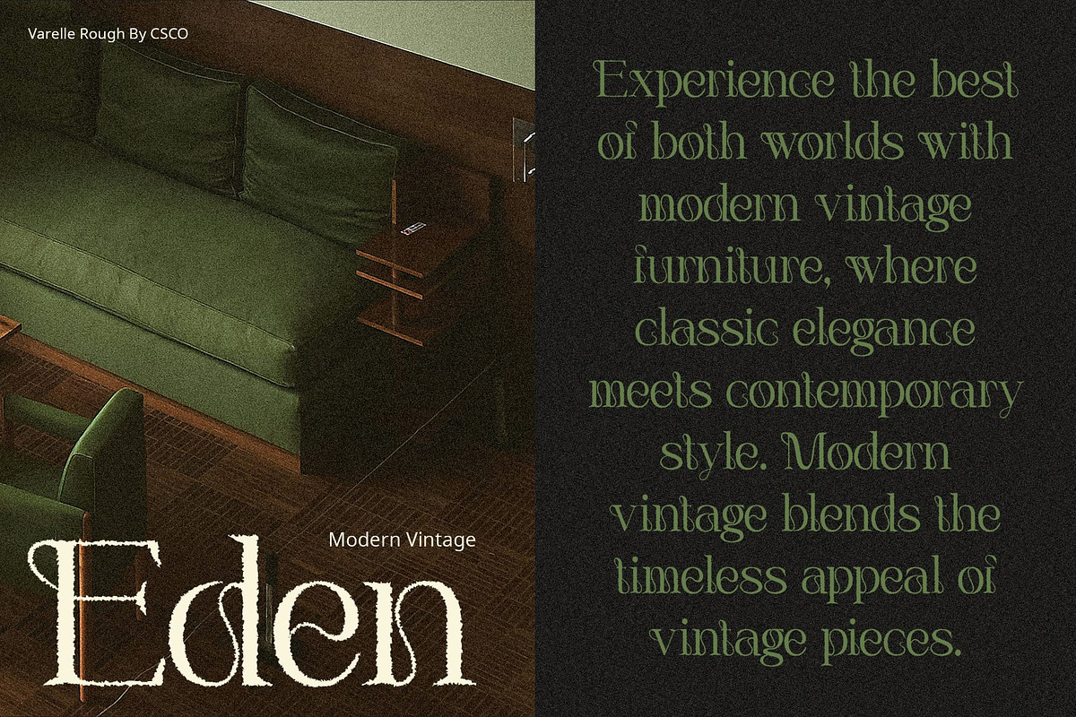 Varelle Rough, a Serif Font by Craft Supply Co. (Photo 7 of 8)