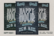 Happy Hour Flyer Bundle, a Flyer Template by plaxtico (Thumbnail 2 of 6)