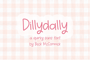Dillydally Handwritten Sans, a Handwritten Font by Beck McCormick (Thumbnail 1 of 10)
