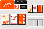 Poster Mockup, an Advertising Mockup by Bartama Graphic (Thumbnail 1 of 4)