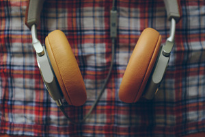 Headphones 3 stock photograph