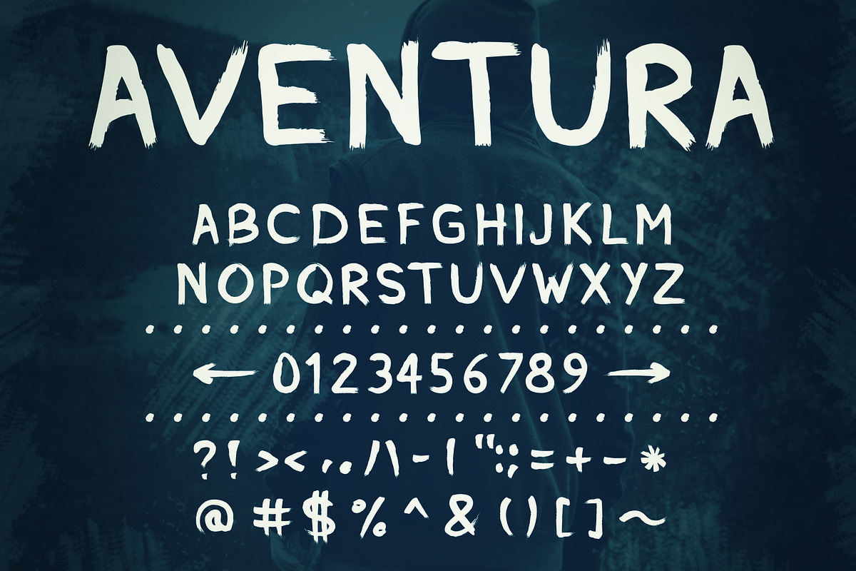 Aventura - Handmade Font preview 2