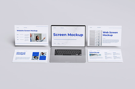 Laptop screen mockup