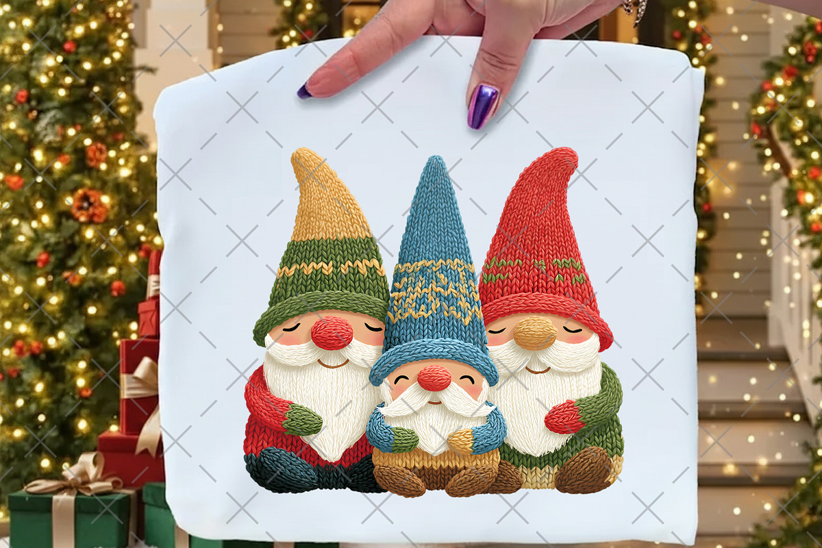 Crochet Yarn Christmas Gnome PNG, an Illustration by Craft Nest (Photo 3 of 6)