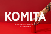 Komita - Modern Sans Serif, a Sans Serif Font by Typeformers (Thumbnail 1 of 5)