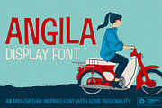 Angila Display Font, a Sans Serif Font by Sombrero Craft (Thumbnail 1 of 5)