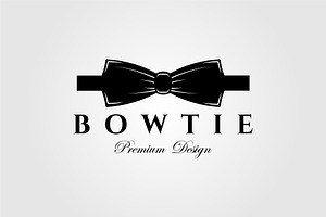 Fashion Bowtie Or Tie Vintage Logo