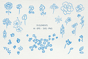 Whimsical Floral: 70 illustrations, an Object Graphic by PaperJamLab (Thumbnail 7 of 12)