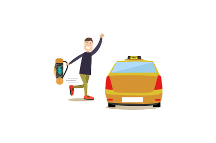 Street people vector flat