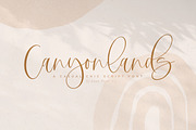 Canyonlands Script Font, a Script Font by The Styled Script (Thumbnail 1 of 11)
