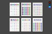 Pastel Bingo Card Templates, a Card Template by BrandPacks (Thumbnail 1 of 7)