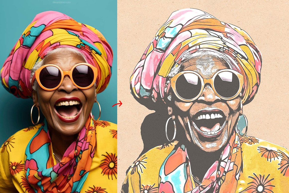 Pop Art Photoshop Effect, an Action Add-On by MRI STUDIO (Photo 2 of 10)