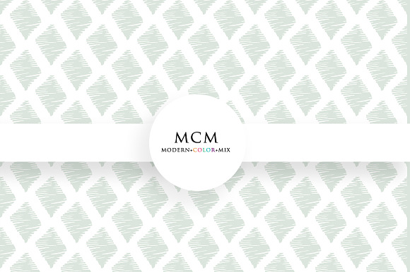 Seamless Hand Drawn Diamond Pattern preview 2