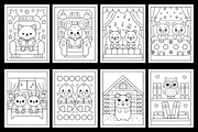 Cozy Friends Coloring Pages, an Animal Illustration by Design Station (Thumbnail 3 of 3)
