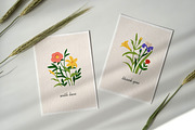 Floral greeting card designs set, a Decorative Illustration by Good Studio (Thumbnail 5 of 6)