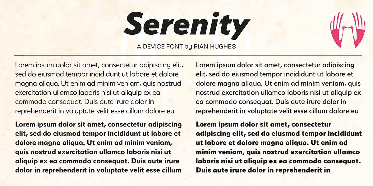 Serenity, a Sans Serif Font by Device (Photo 5 of 9)