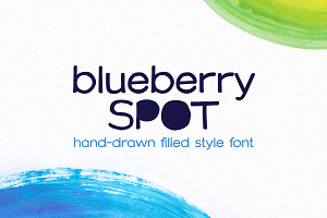 Blueberry Spot font, a Sans Serif Font by kaer_shop