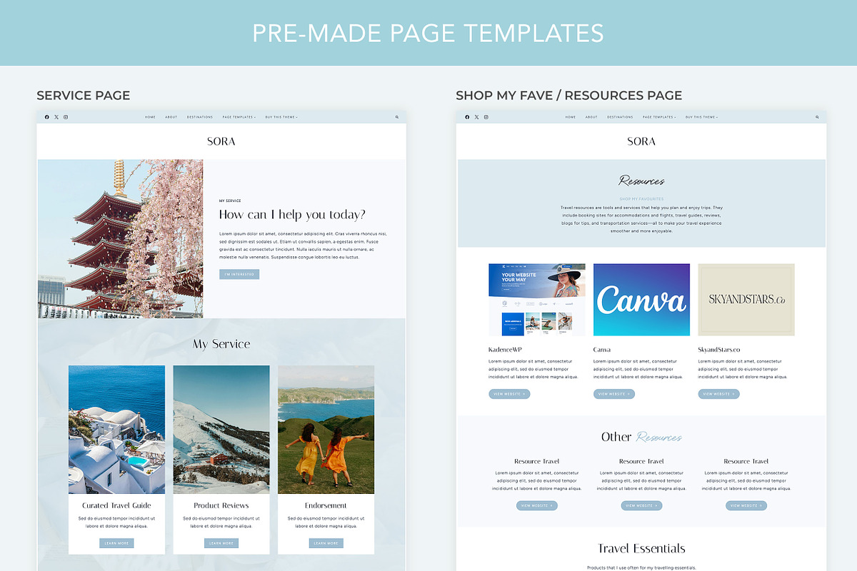 Travel Blog WordPress theme, a WordPress Template by Sky and Stars (Photo 4 of 7)