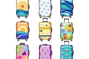 Colorful luggage covers for holiday, an Object Graphic by pikepicture (Thumbnail 2 of 3)
