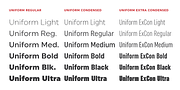 Uniform, a Sans Serif Font by Miller Type Foundry (Thumbnail 3 of 8)