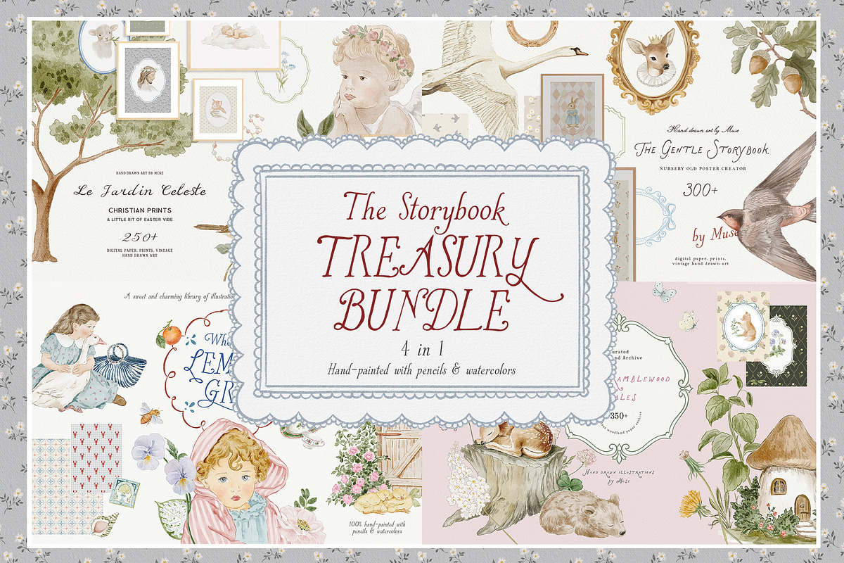 The Storybook Treasury Bundle 1300+, a Background Graphic by Muse Artist (Photo 1 of 5)