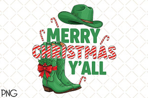 Cowboy Christmas, Merry Christmas, an Illustration by Black Bird Studio