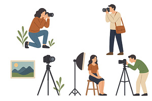 Photography enthusiasts capture, an Object Illustration by ZinetroN