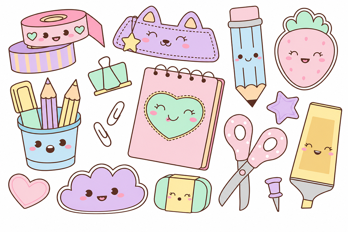 Paper Cut-Out Scrapbook Bundle, a Decorative Illustration by Anna Studio (Photo 12 of 28)
