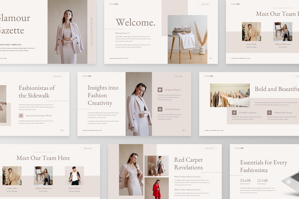Glamour Gazzette - Fashion, a Presentation Template by GraphauseProject (Photo 3 of 6)