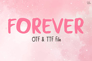 Forever | Handwriting font, a Handwritten Font by LivelyAutumn11.11 (Thumbnail 1 of 5)