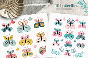 Butterflies patterns collection, a Pattern Graphic by Cozy pattern shop (Thumbnail 6 of 8)