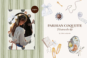 Parisian Coquette Watercolor Kit, a Decorative Illustration by Yuliia Lashevska (Thumbnail 1 of 16)