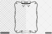 Bow Frame SVG PNG Bundle, an Illustration by Actual Pixel (Thumbnail 4 of 19)
