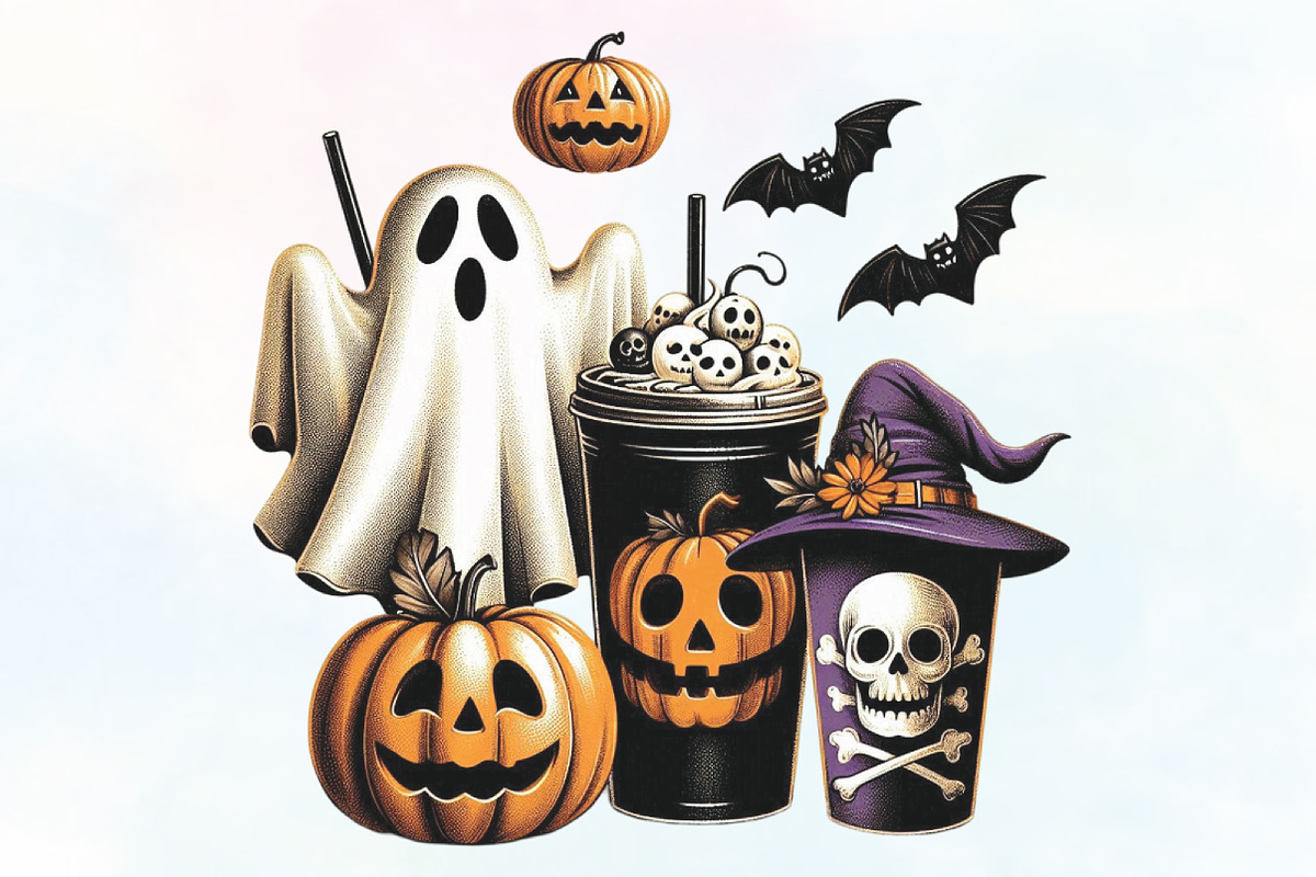 Halloween Obsessive Cup Disorder PNG, an Illustration by CraftArtStudio (Photo 1 of 4)