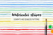 Watercolor Stripes and Patterns, a Pattern Graphic by Artspace (Thumbnail 1 of 5)