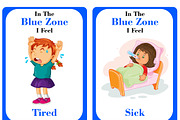 Zones of Regulation Flash Card, an Education Illustration by DigitalsDesigns (Thumbnail 2 of 9)