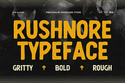 Rushnore, a Handwritten Font by graphicook (Thumbnail 1 of 10)