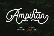 Ampihan, a Script Font by Secondivison Supply (Thumbnail 1 of 8)