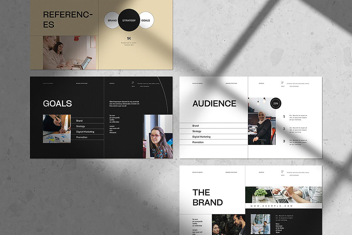 Creative Brief Template, a Presentation Template by White Graphic (Photo 6 of 8)