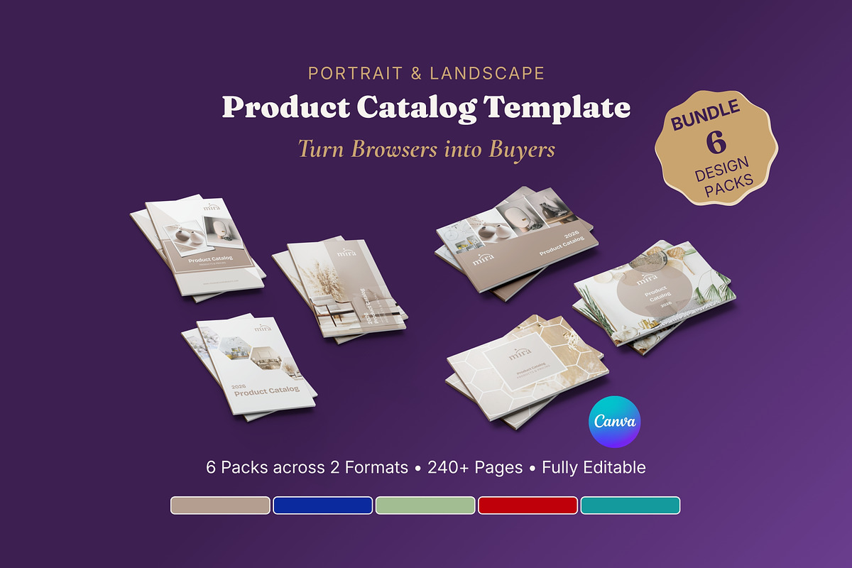 Product Catalog 3 Packs in 2 Formats, a Magazine Template by B2 Studio (Photo 1 of 19)