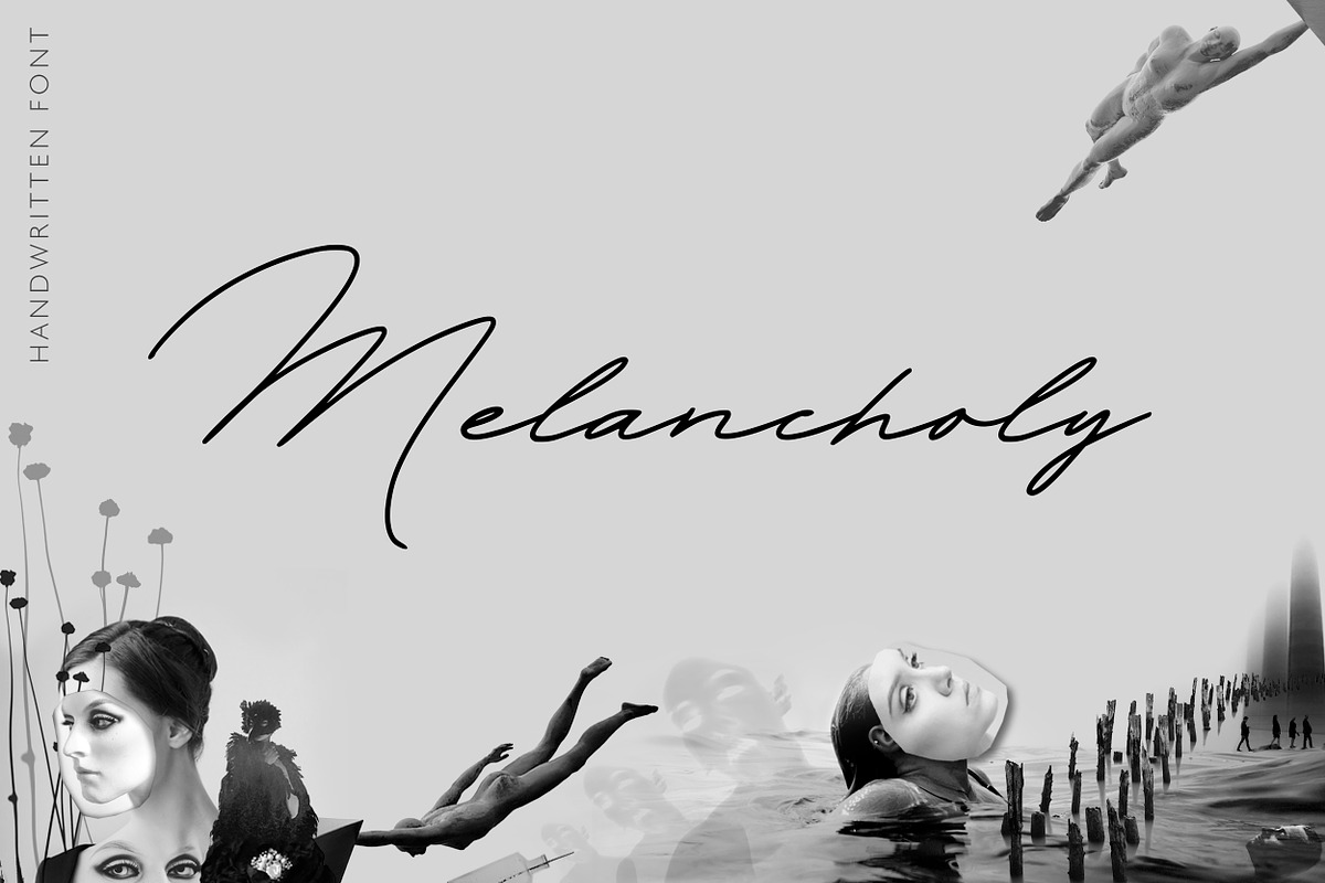 Melancholy handwritten font