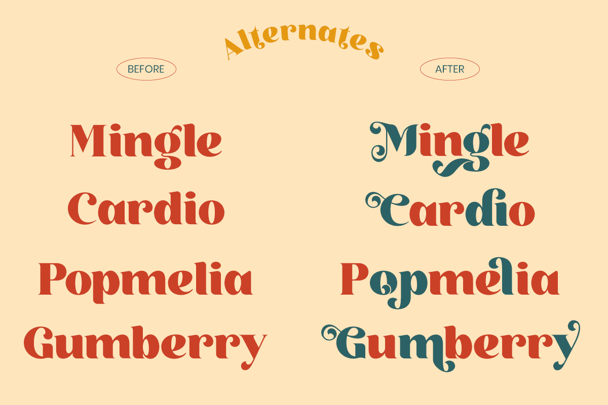 Stylish Retro Serif Font - Rukola, a Serif Font by Font Liner (Photo 3 of 9)