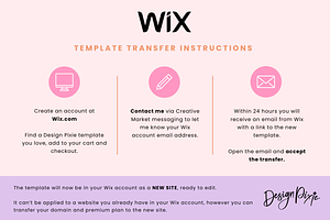 Wix Template Photography Website