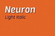 Neuron light italic, a Sans Serif Font by sergio (Thumbnail 1 of 3)