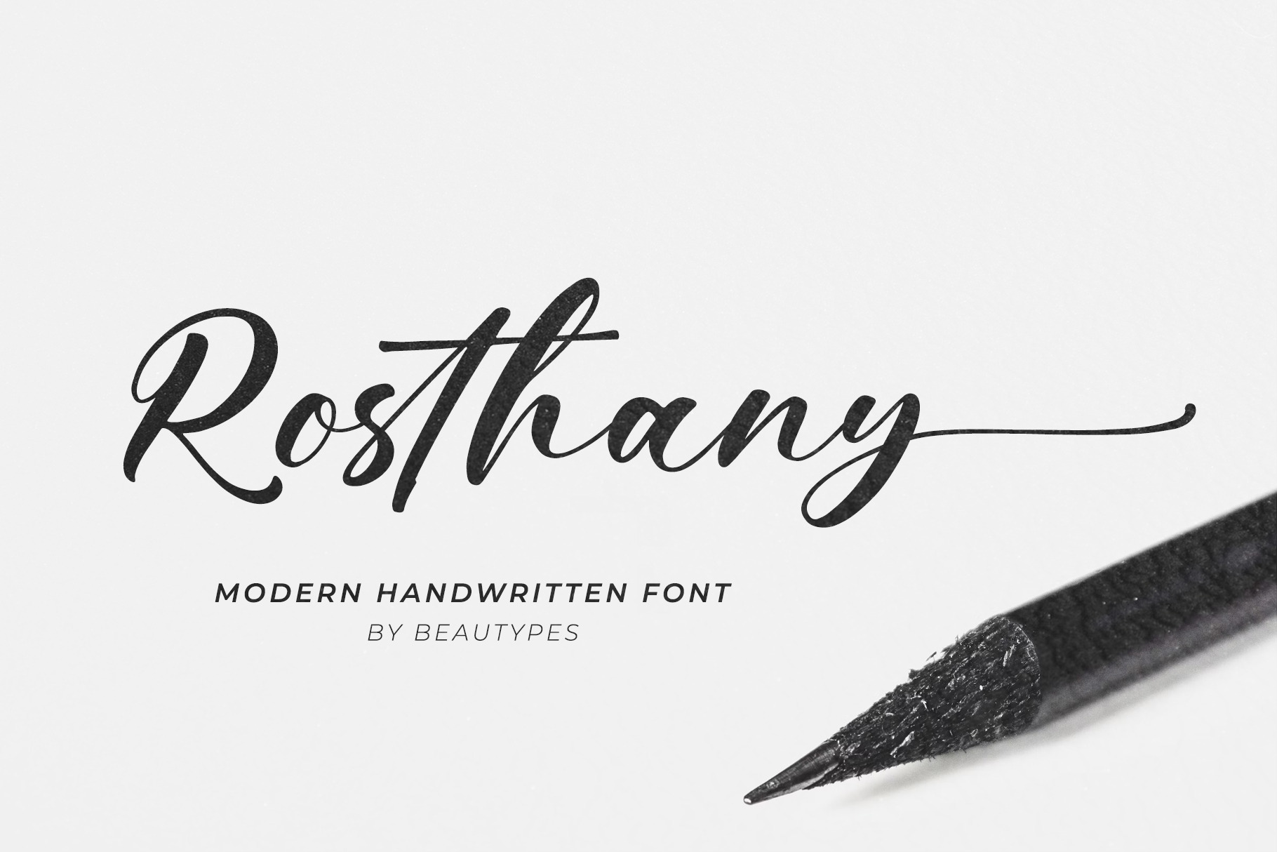 Rosthany - a handwritten script, a Script Font by Beautypes