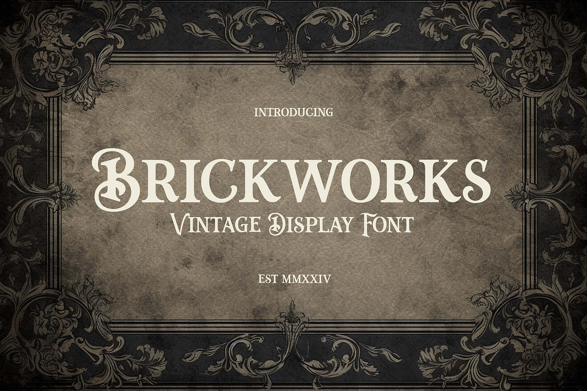 Brickworks Vintage Serif Font, a Serif Font by UICreative (Photo 1 of 12)