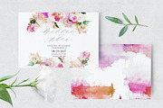 Set of Watercolour Wedding Cards, an Invitation Template by Karma (Thumbnail 2 of 9)