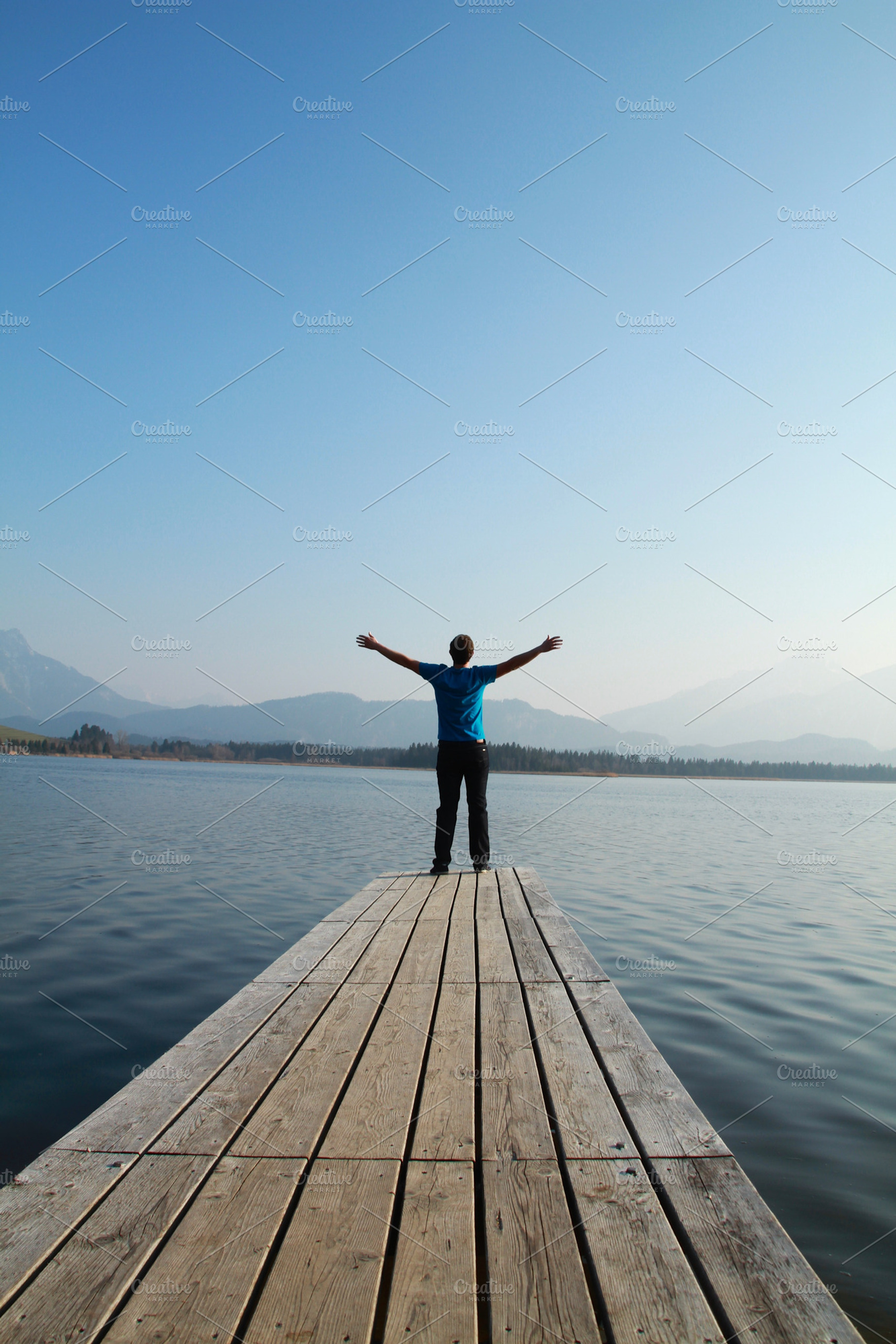 Freedom Containing Man Lake And Summer