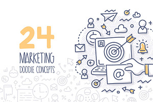 24 Marketing Doodle Concepts