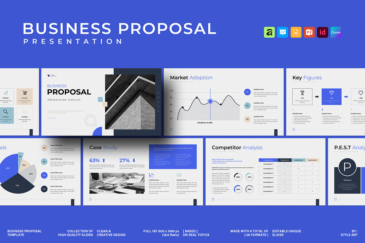 Business Plan PowerPoint Template, a Presentation Template by StyleArt (Photo 1 of 7)